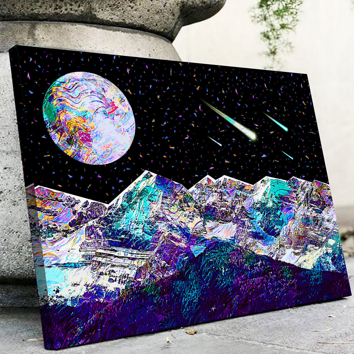 Abstract Moon Wall Art