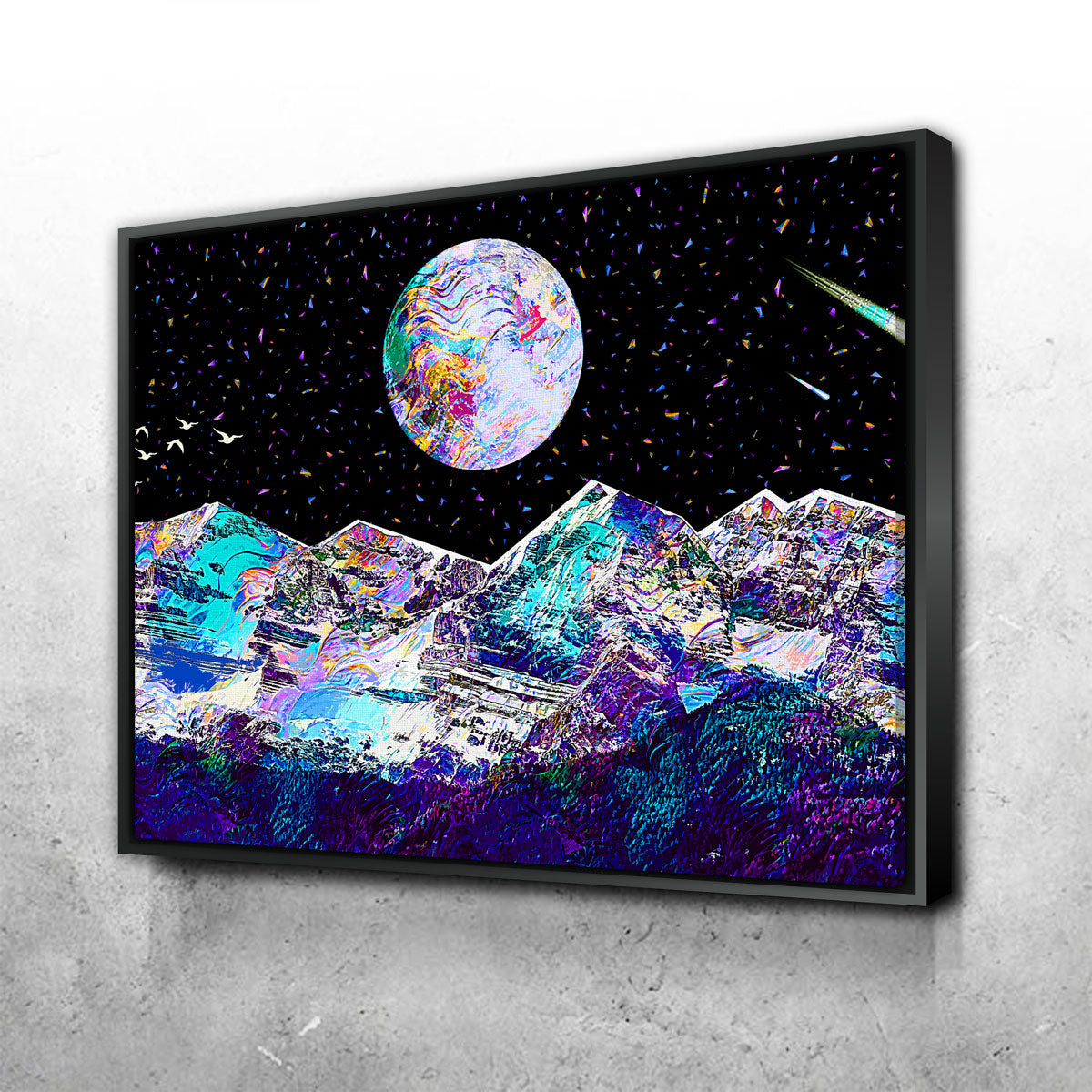 Abstract Moon Wall Art