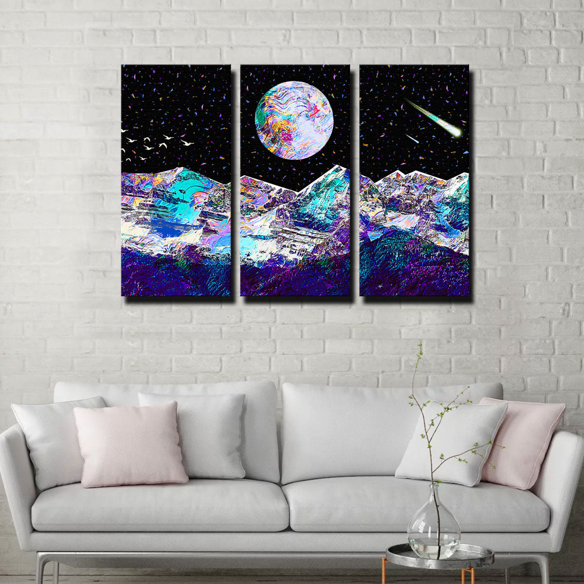 Abstract Moon Wall Art