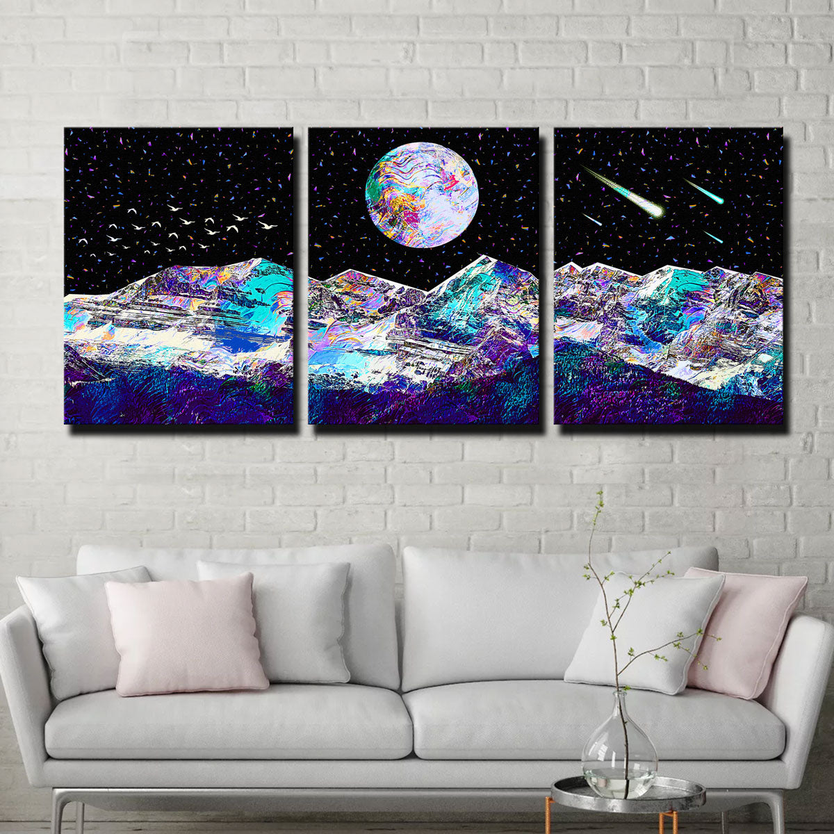 Abstract Moon Wall Art
