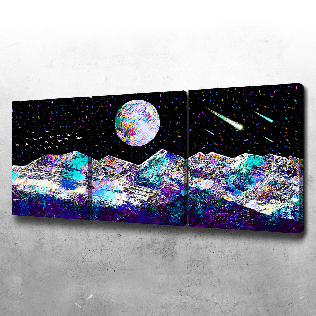 Abstract Moon Wall Art