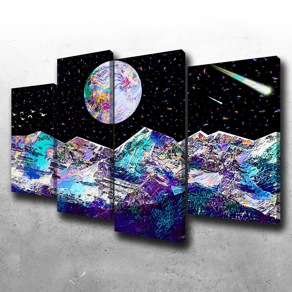 Abstract Moon Wall Art