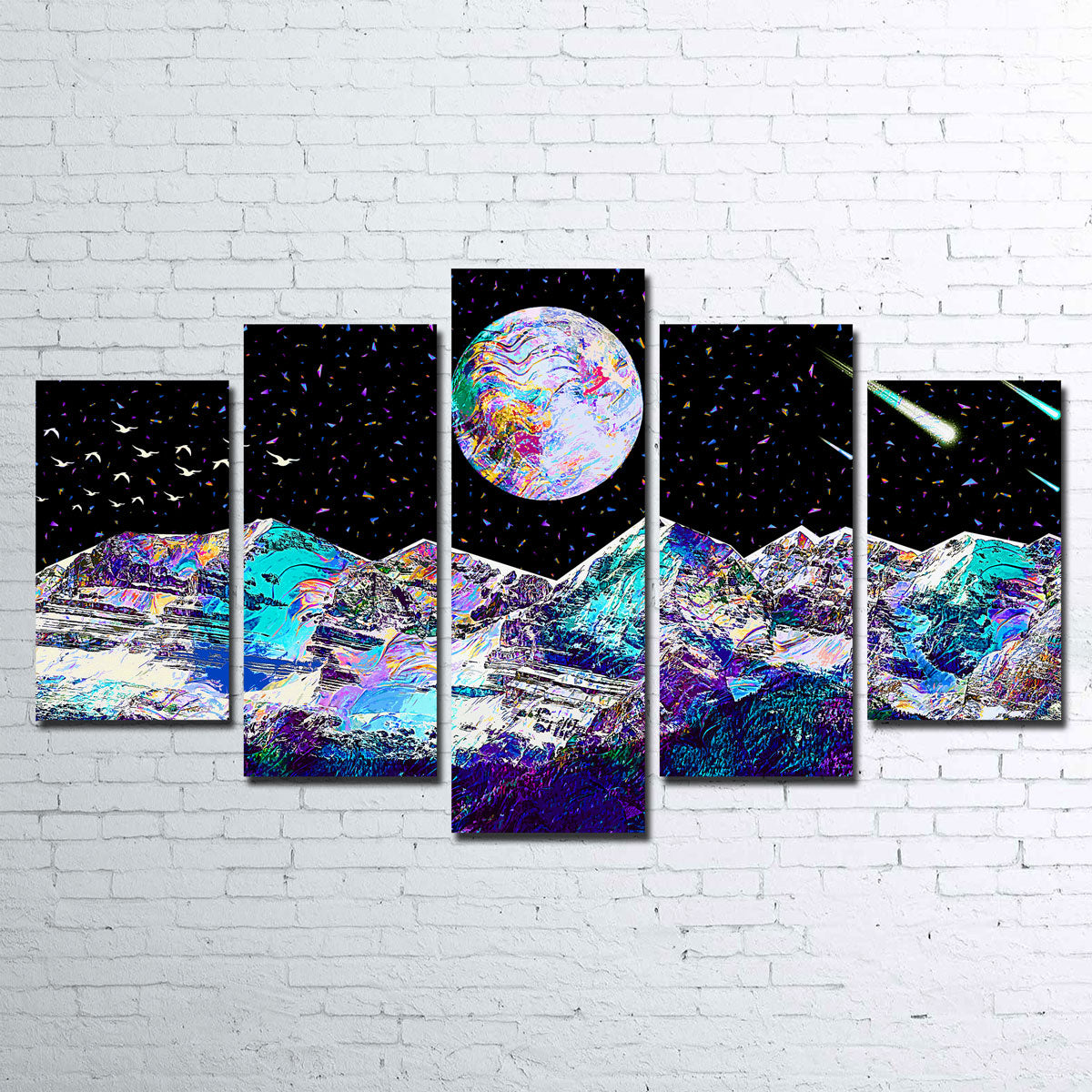 Abstract Moon Wall Art