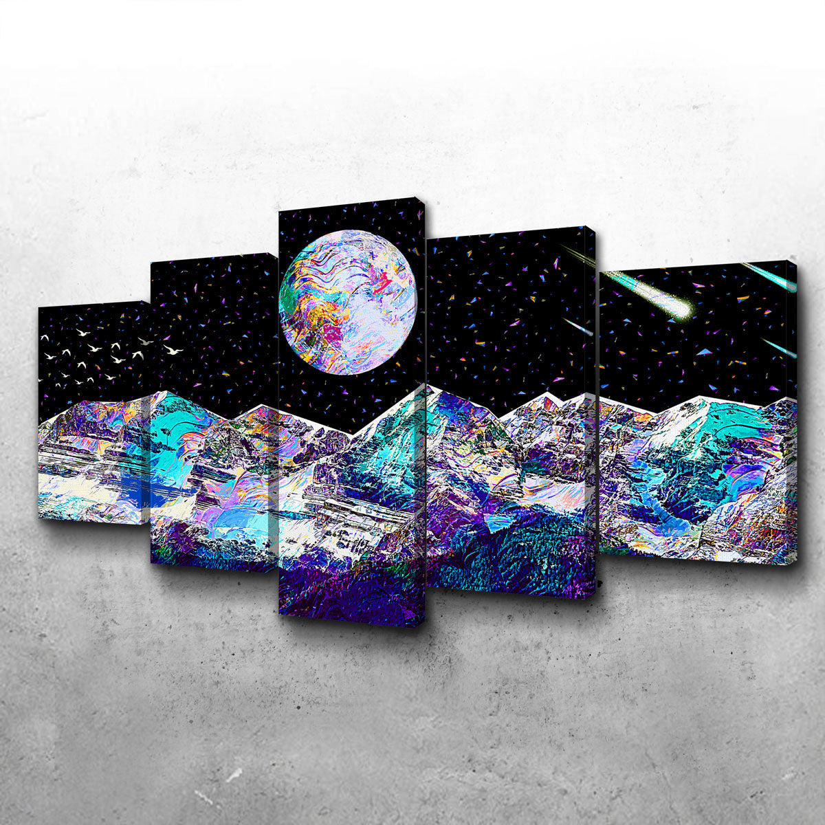 Abstract Moon Wall Art