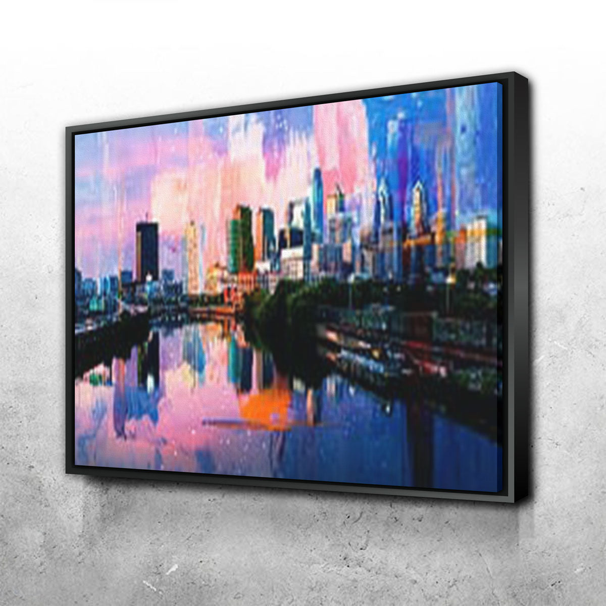 Abstract Philadelphia Skyline Wall Art