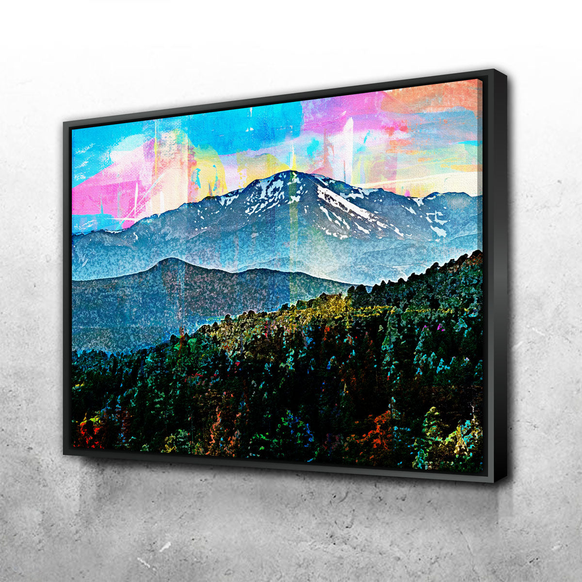 Abstract Pikes Peak Wall Art