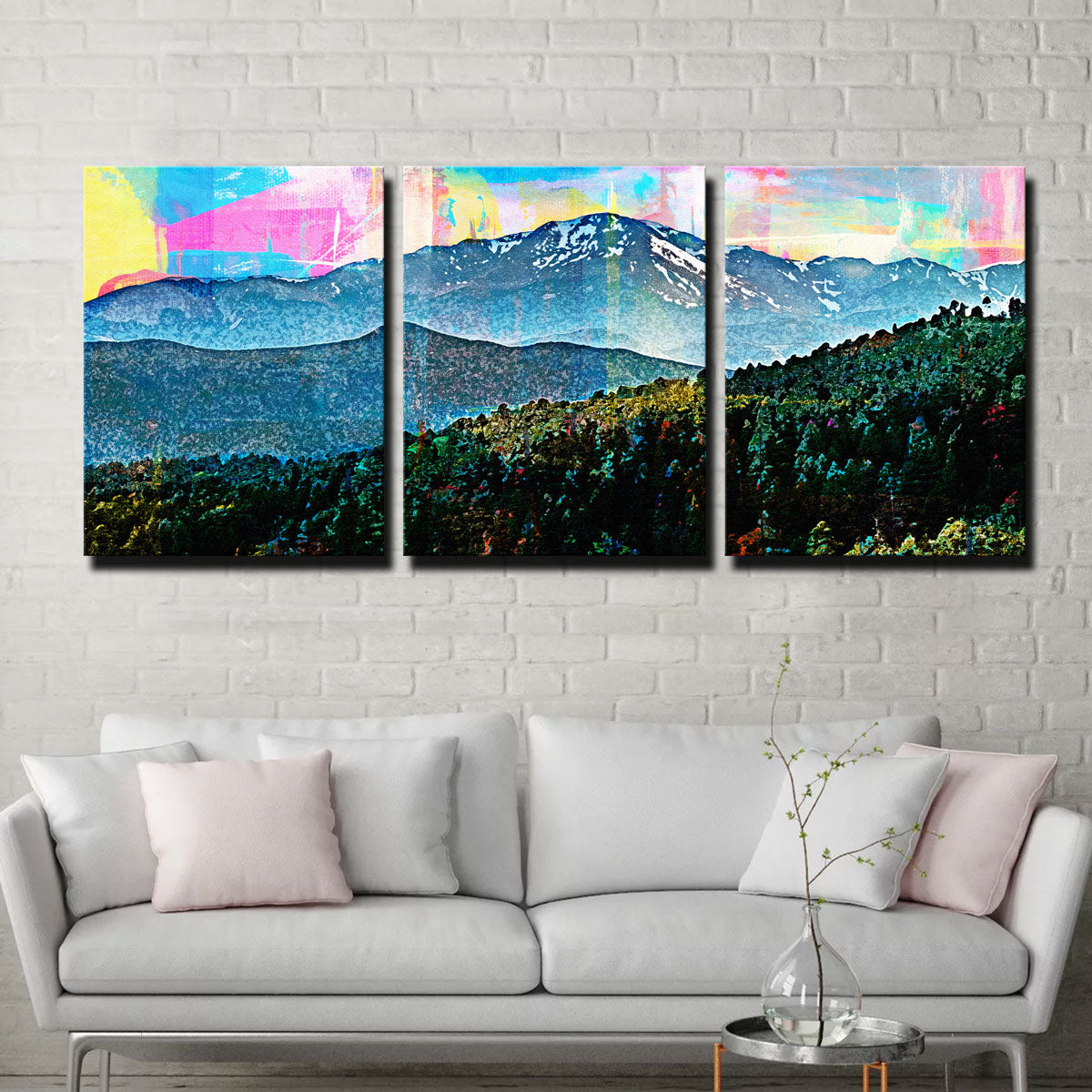 Abstract Pikes Peak Wall Art