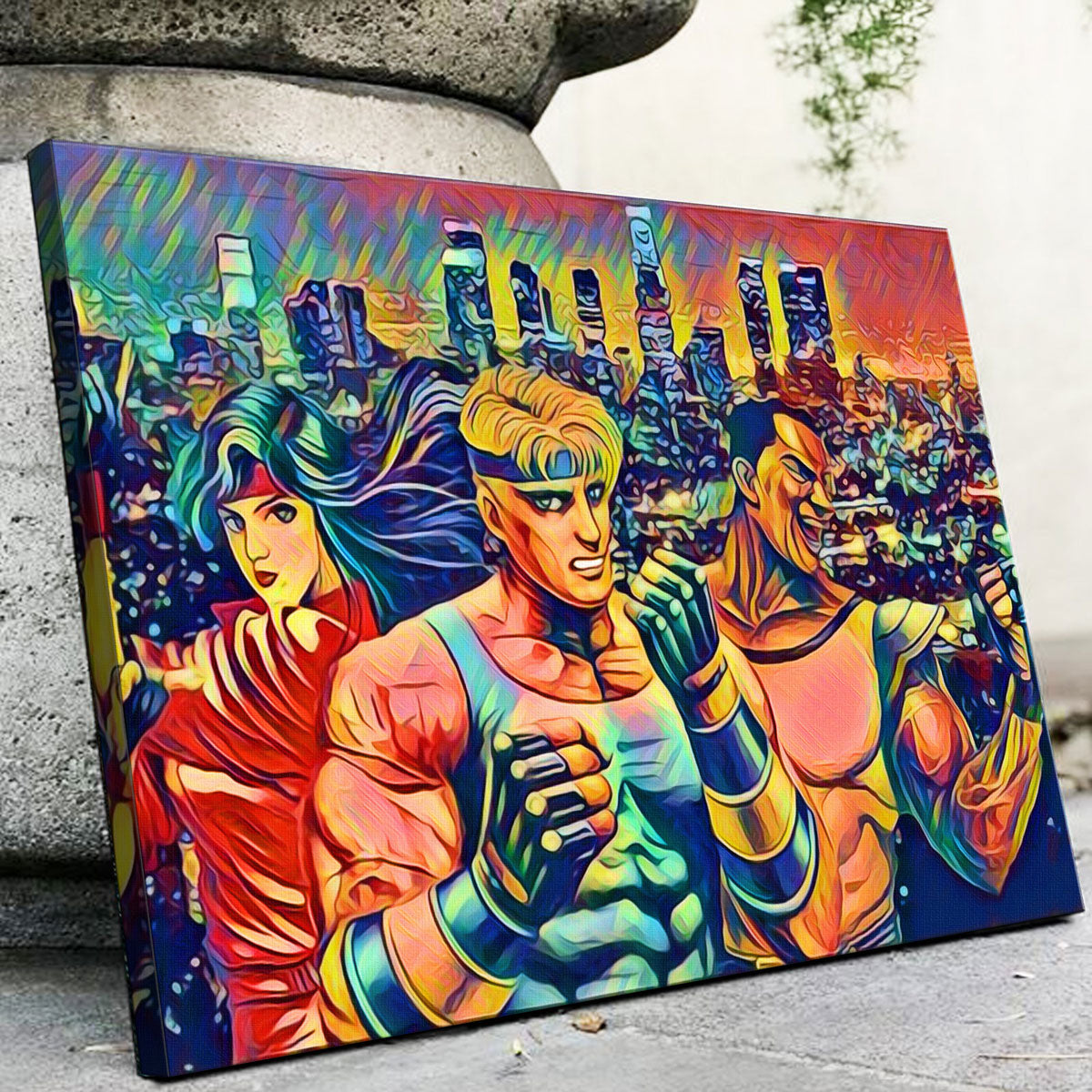Abstract Streets of Rage Wall Art