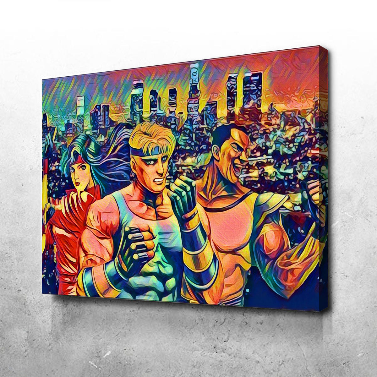 Abstract Streets of Rage Wall Art