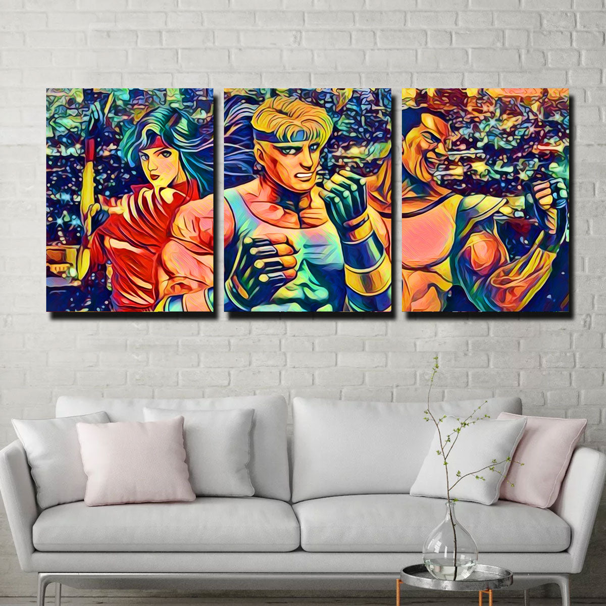 Abstract Streets of Rage Wall Art
