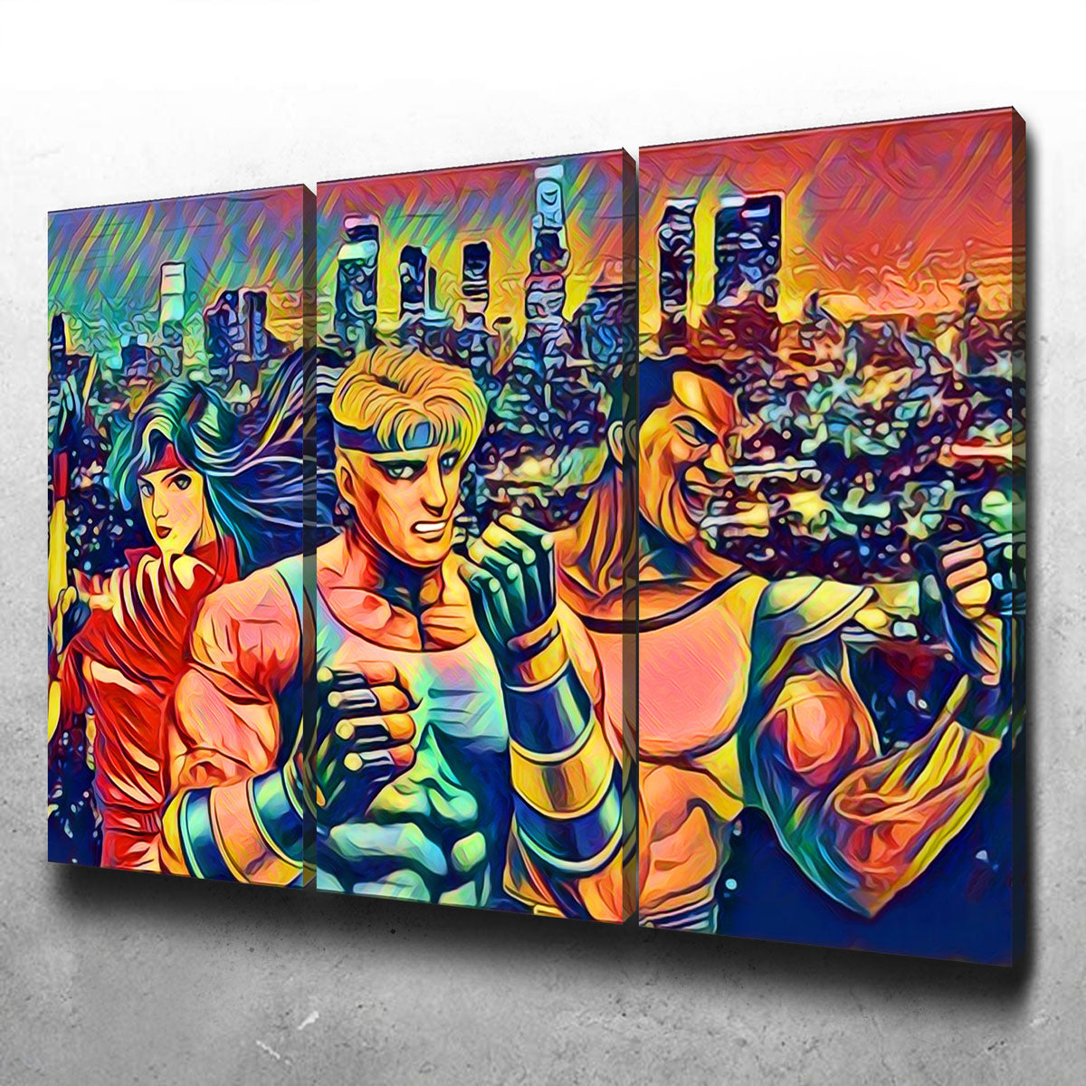 Abstract Streets of Rage Wall Art