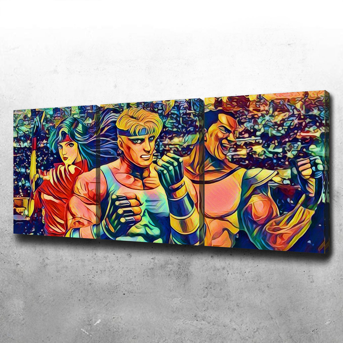 Abstract Streets of Rage Wall Art