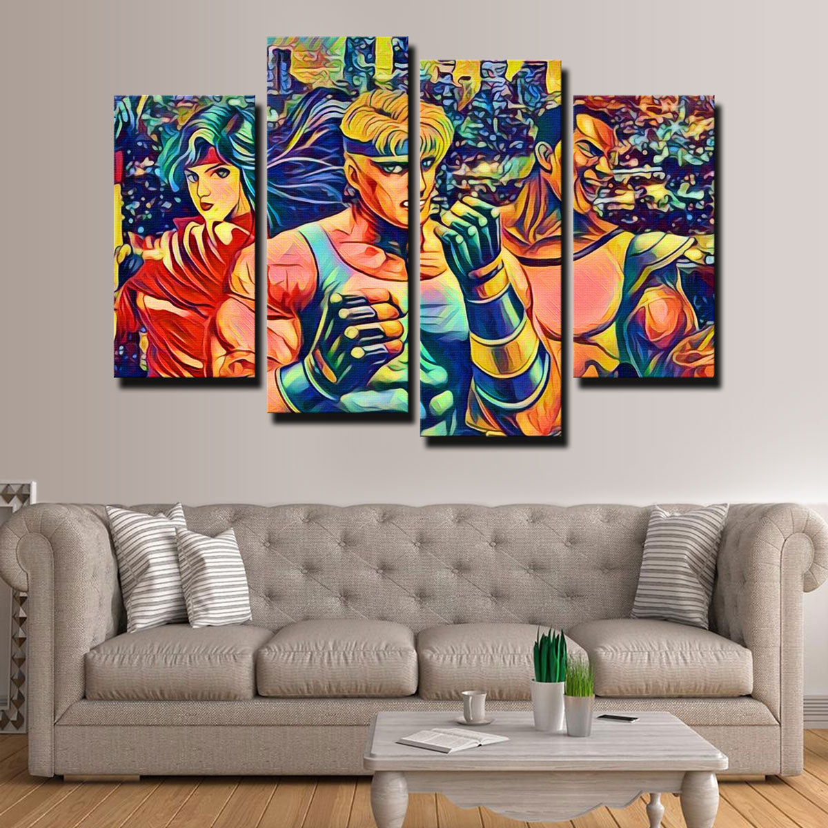 Abstract Streets of Rage Wall Art