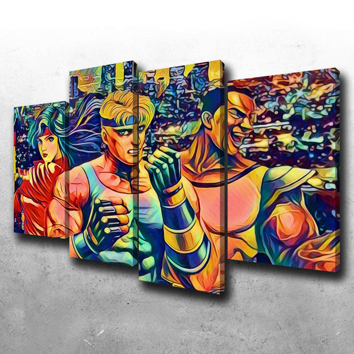 Abstract Streets of Rage Wall Art