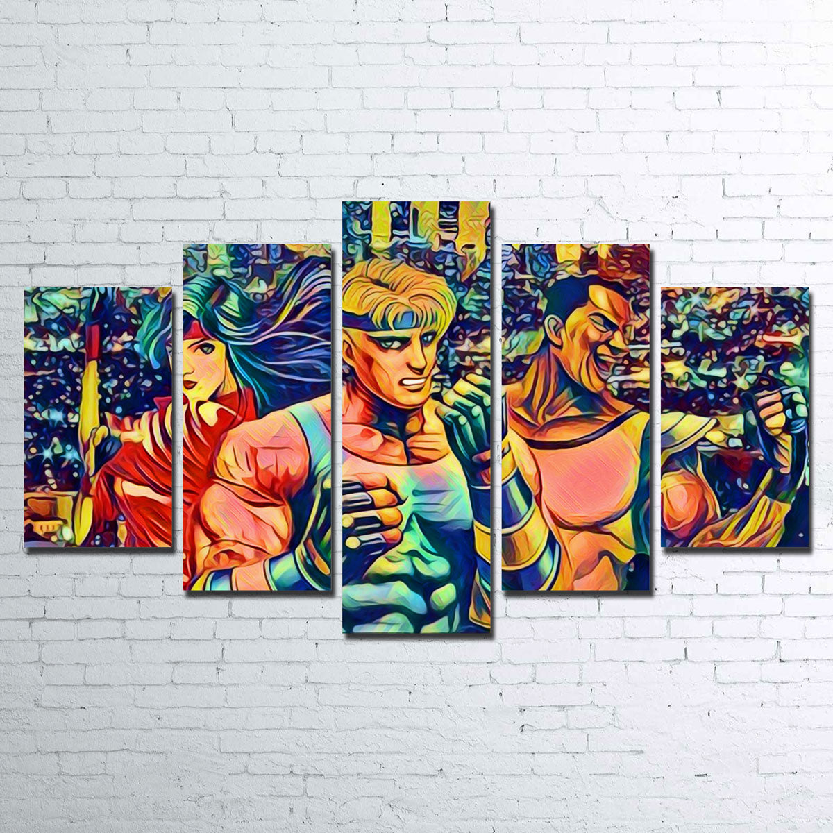 Abstract Streets of Rage Wall Art