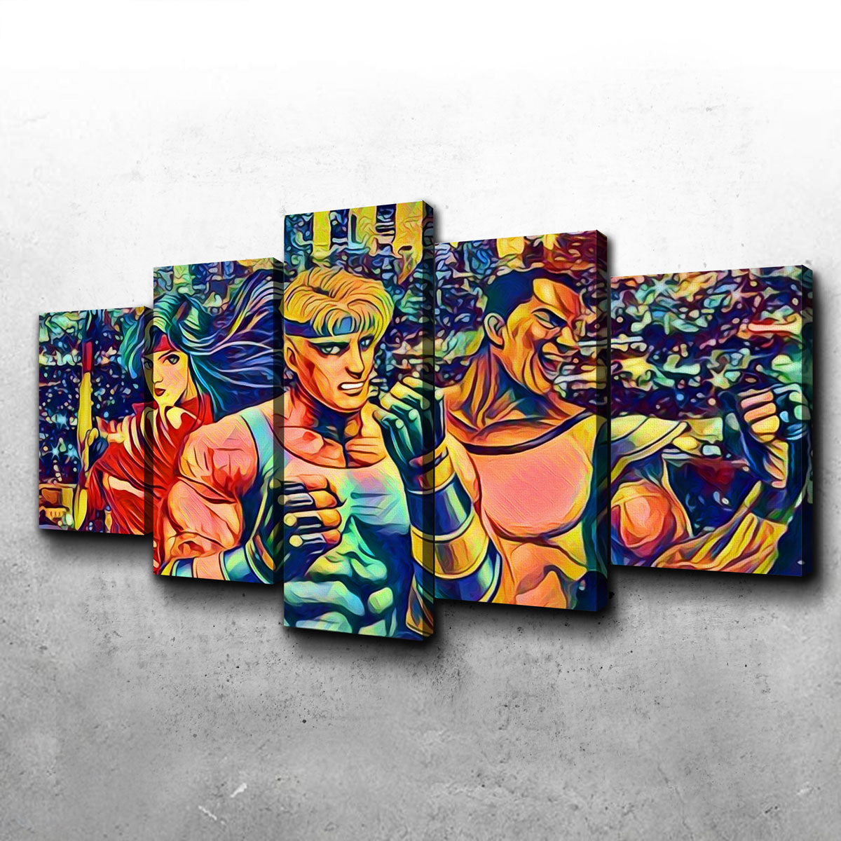 Abstract Streets of Rage Wall Art