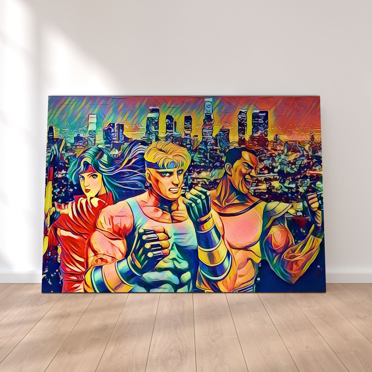 Abstract Streets of Rage Wall Art