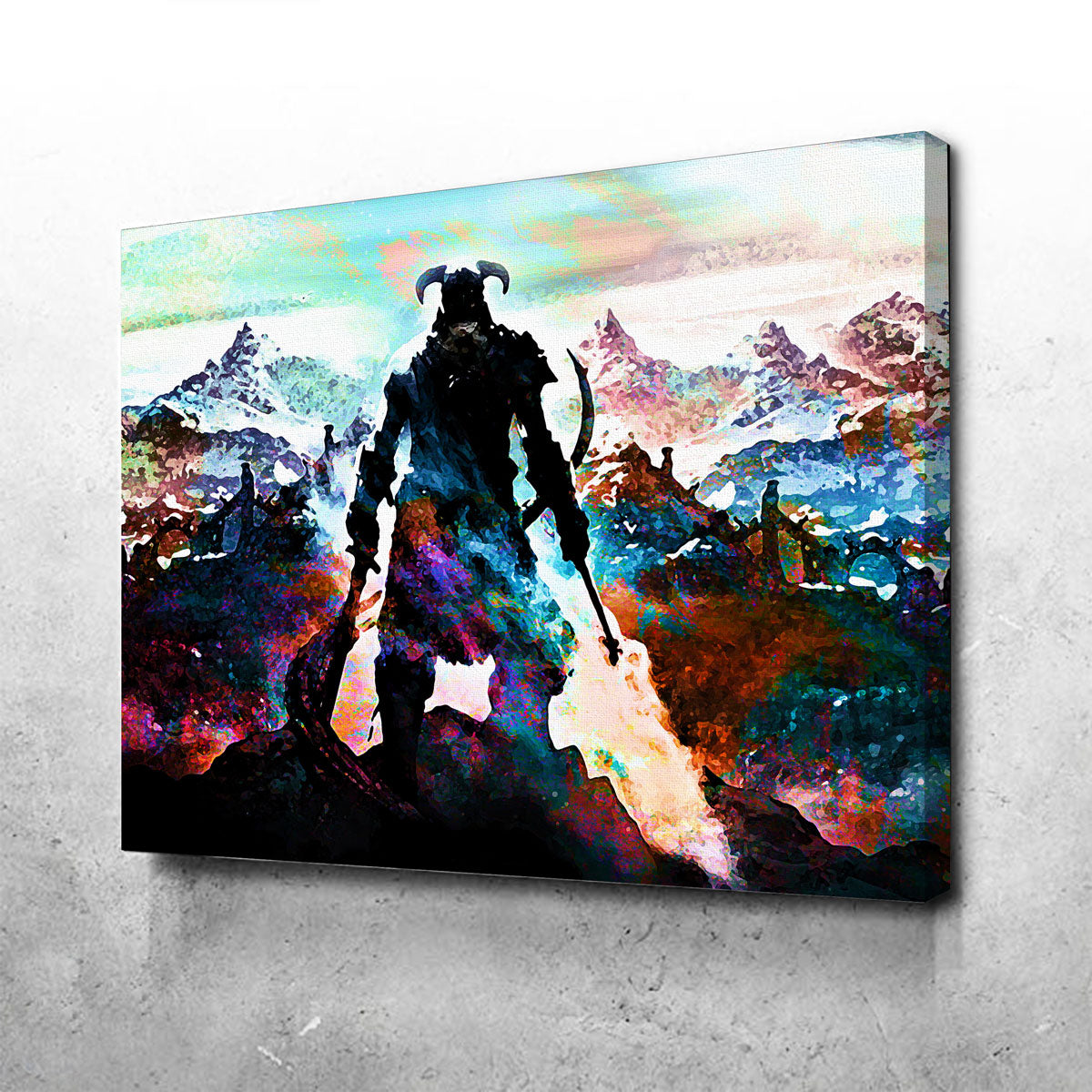 Abstract Skyrim Wall Art