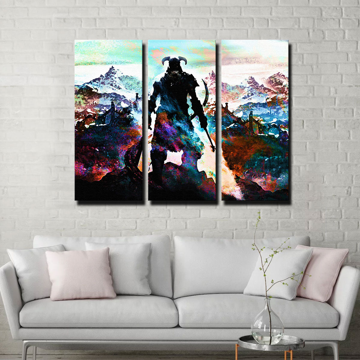 Abstract Skyrim Wall Art