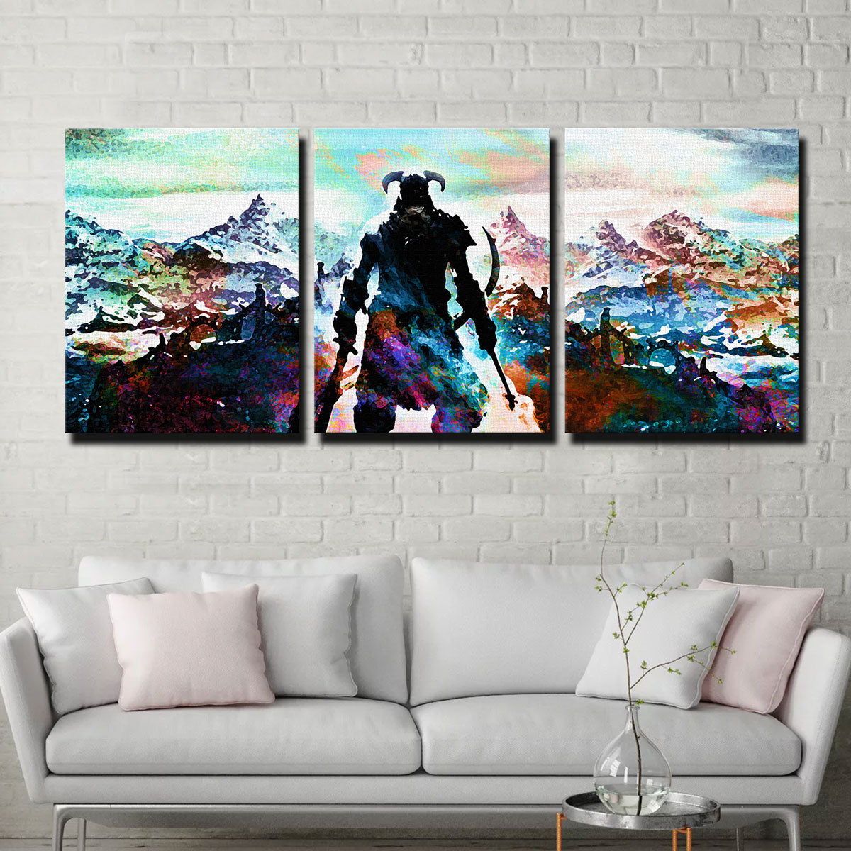 Abstract Skyrim Wall Art