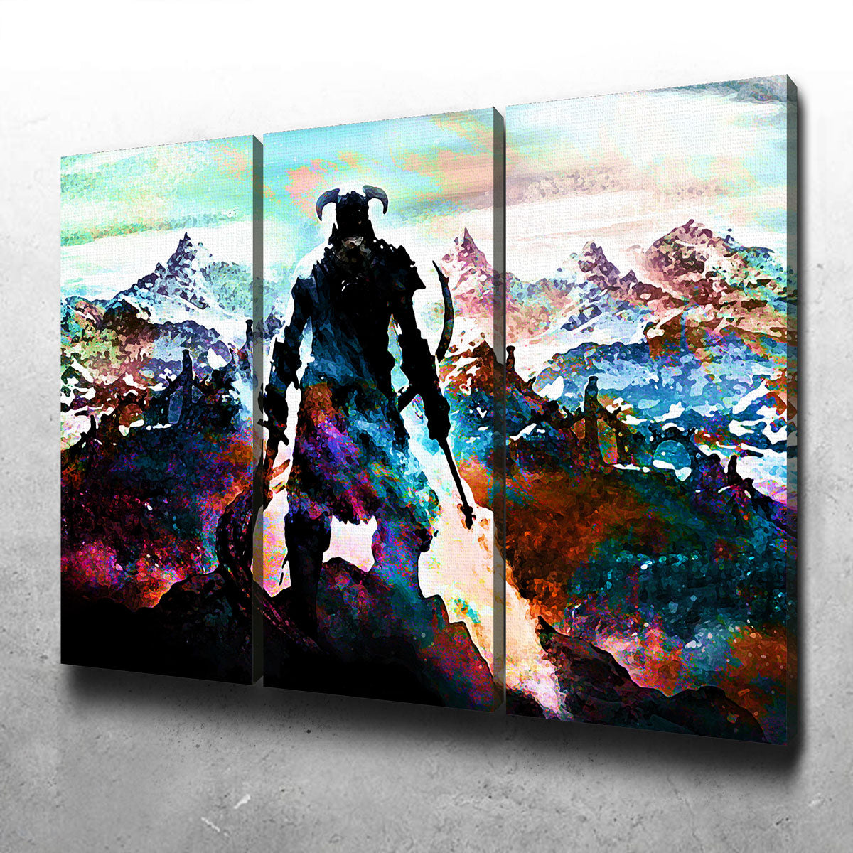 Abstract Skyrim Wall Art
