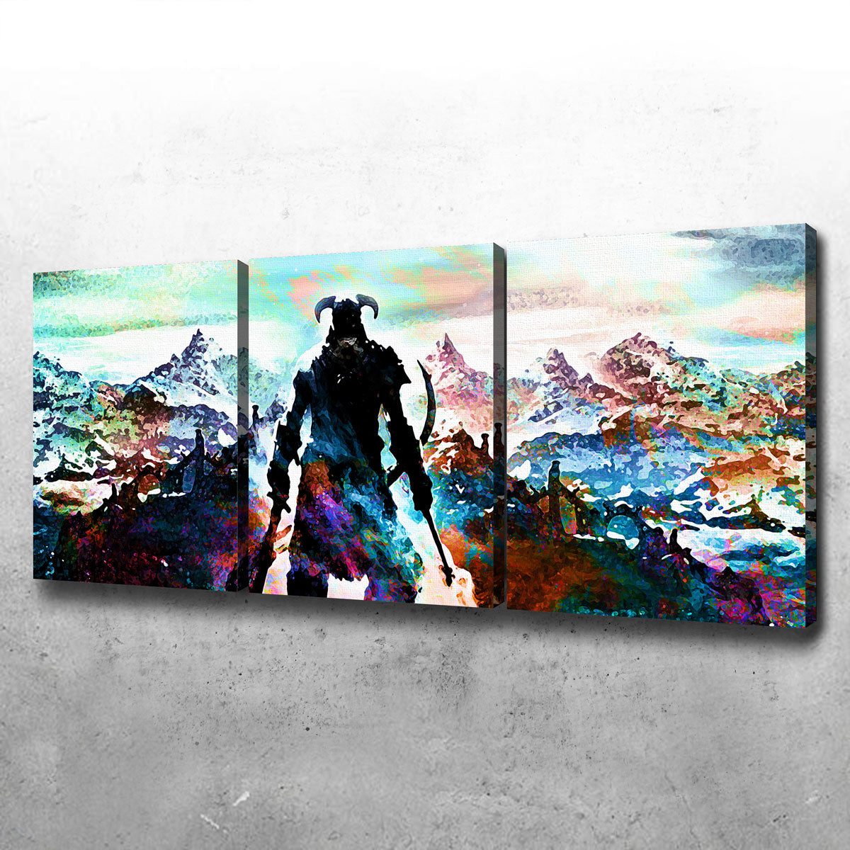 Abstract Skyrim Wall Art