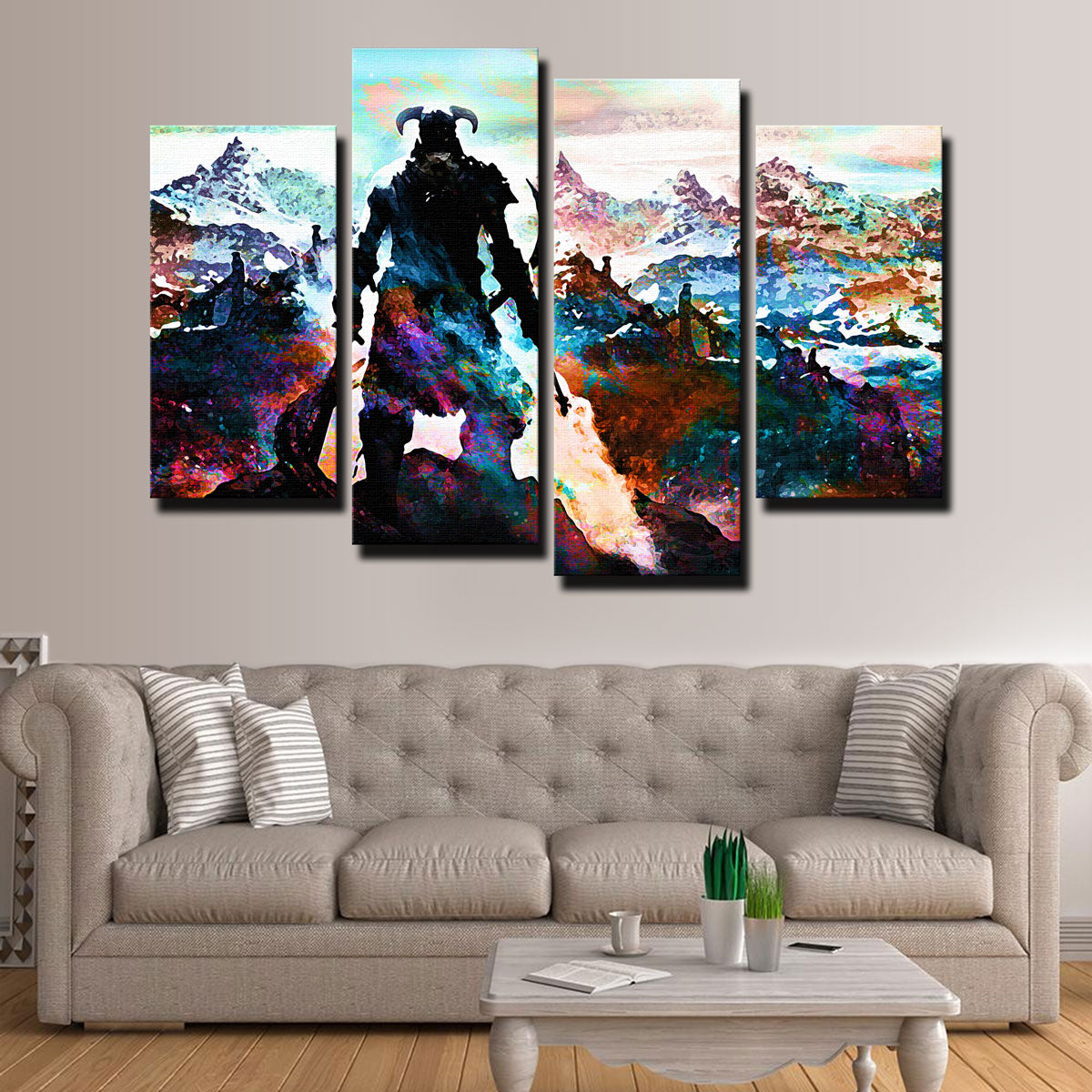 Abstract Skyrim Canvas Set