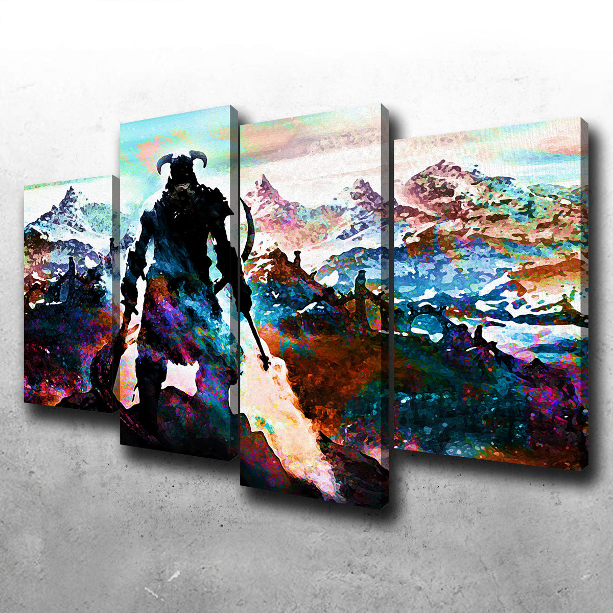 Abstract Skyrim Wall Art