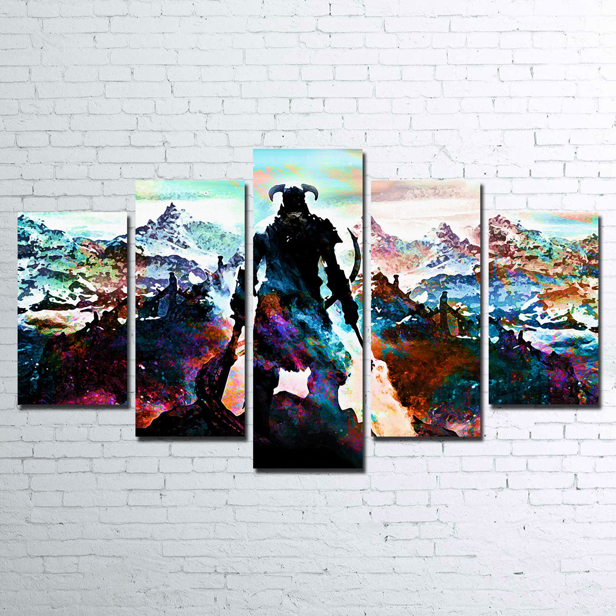 Abstract Skyrim Wall Art