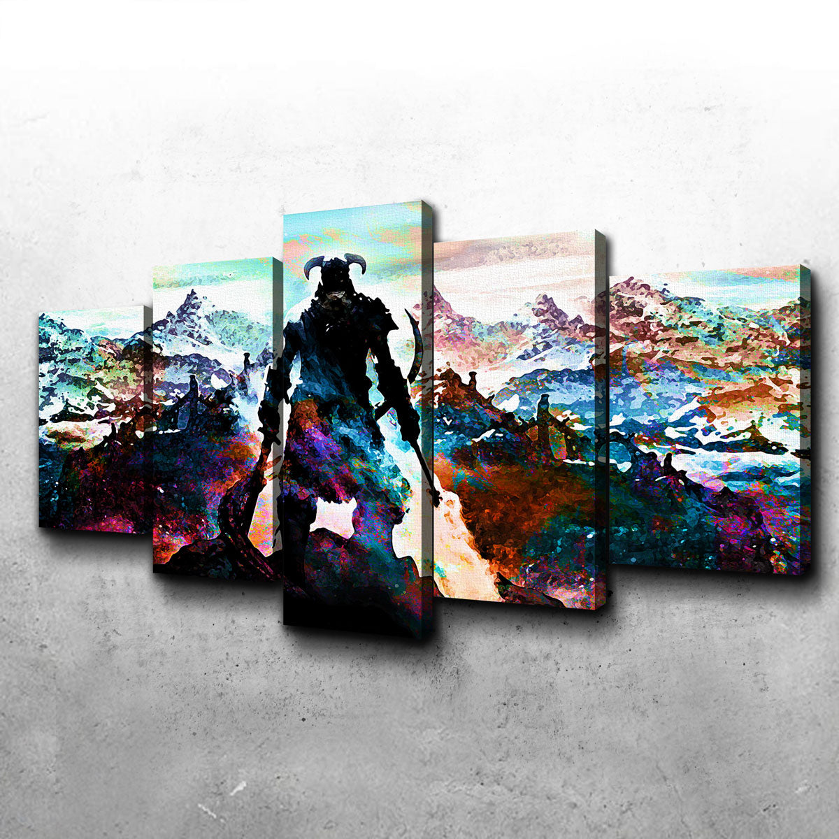 Abstract Skyrim Wall Art