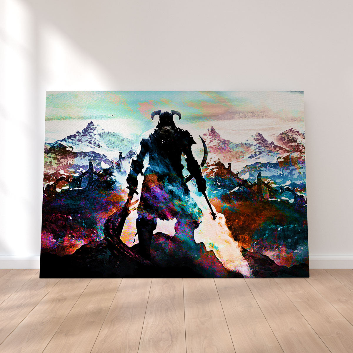 Abstract Skyrim Wall Art