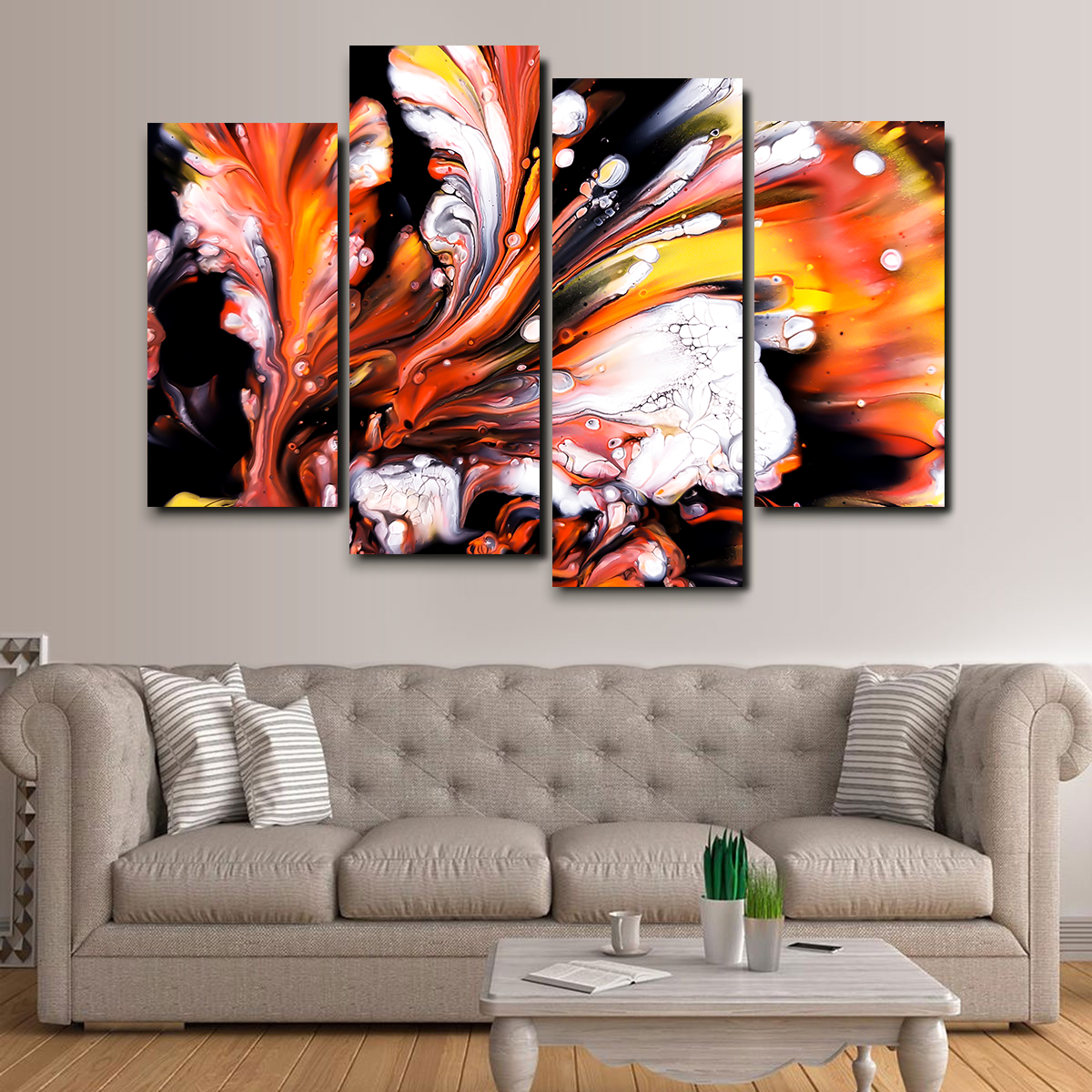 Abstract Blossom Wall Art