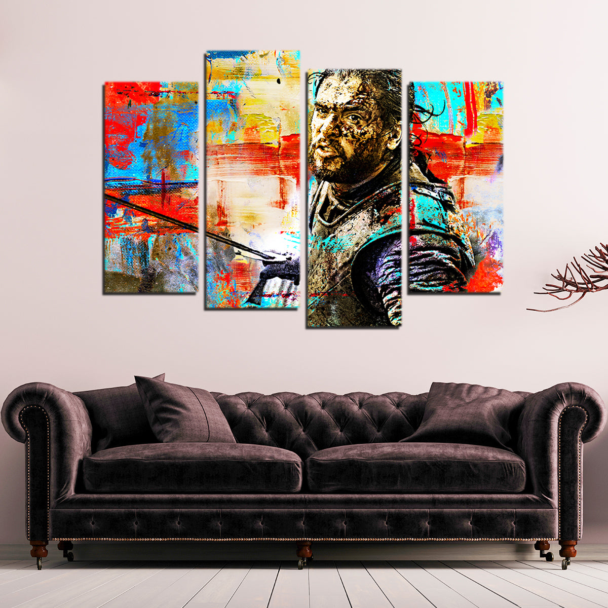 Abstract Snow Wall Art