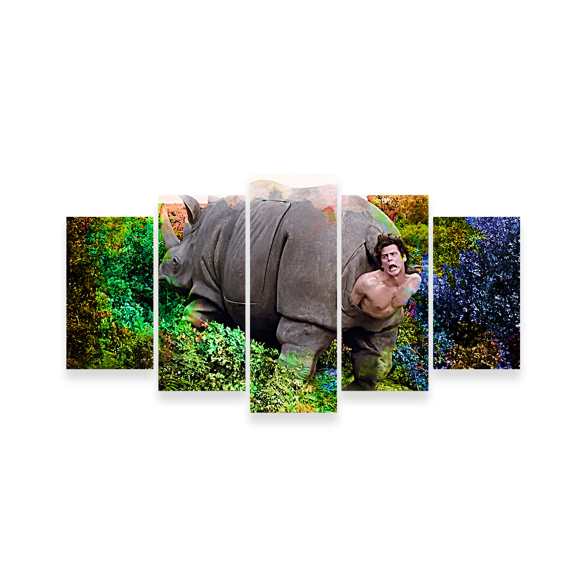 Ace Ventura Rhino Birth Wall Art