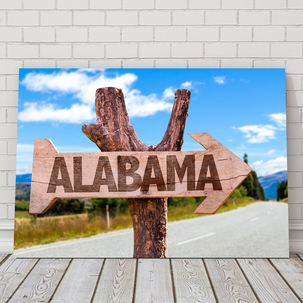 Alabama Wooden Sign Wall Art