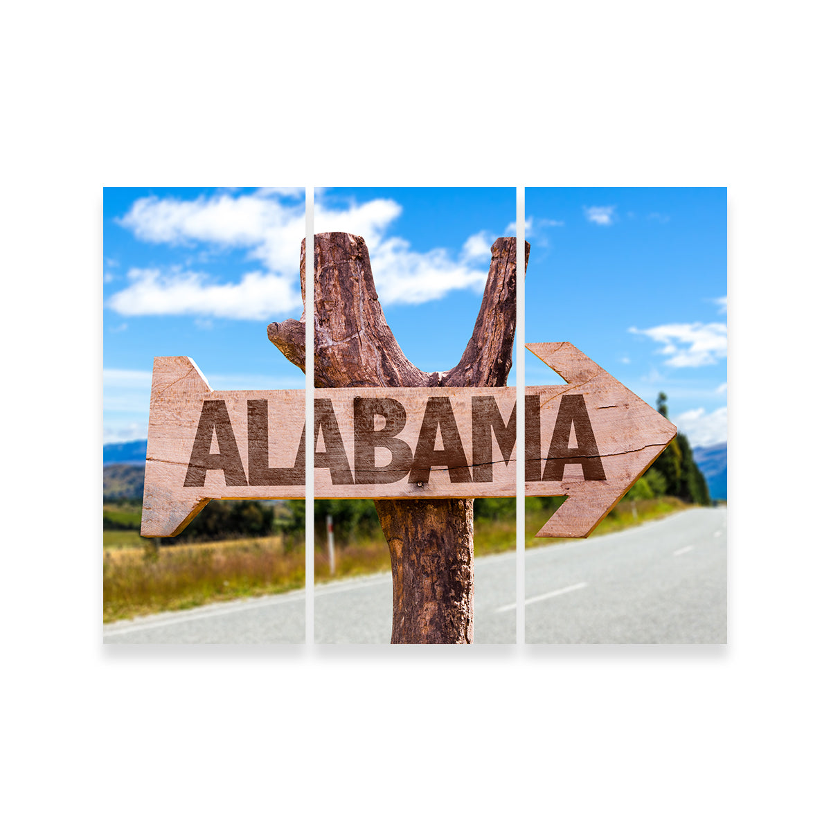 Alabama Wooden Sign