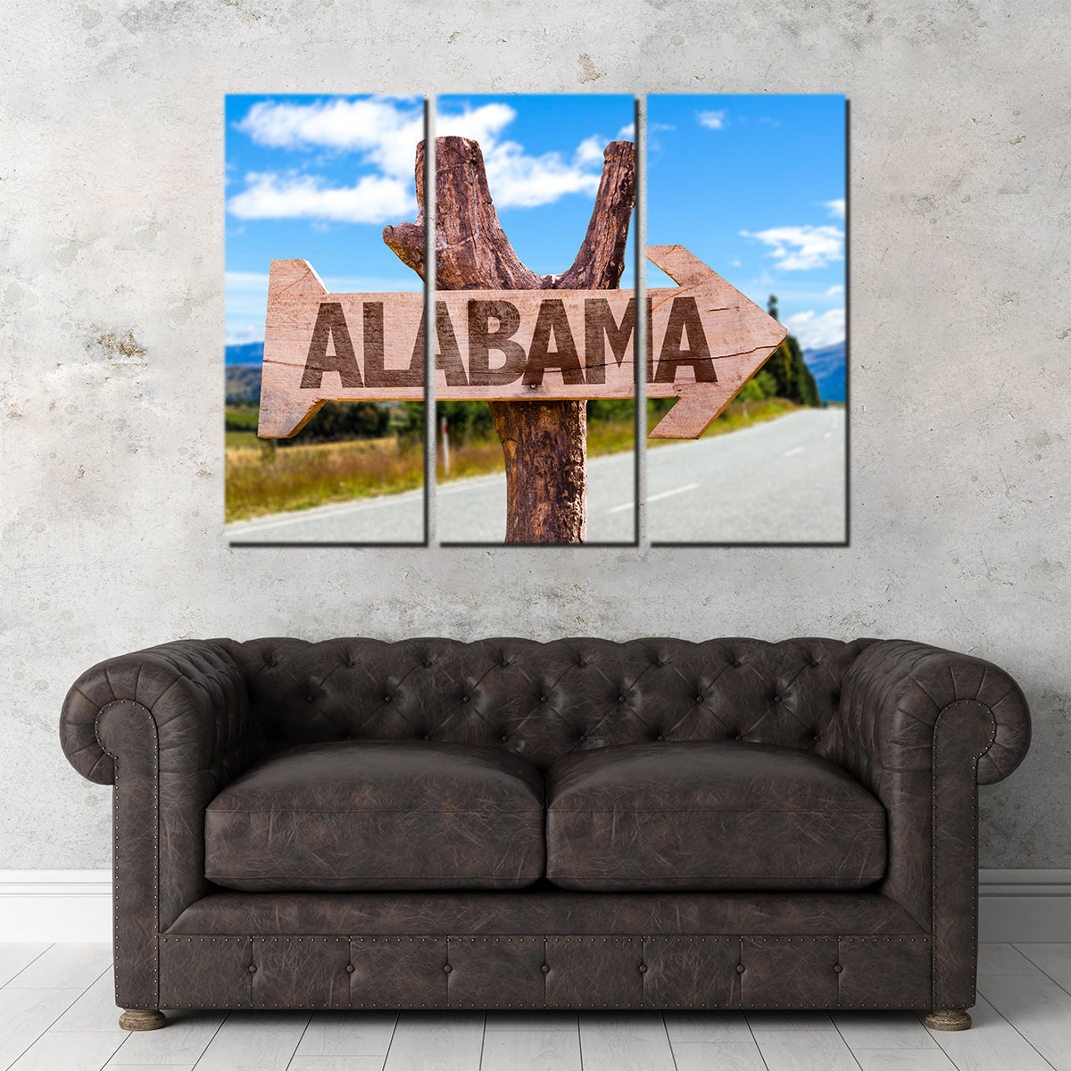 Alabama Wooden Sign Wall Art