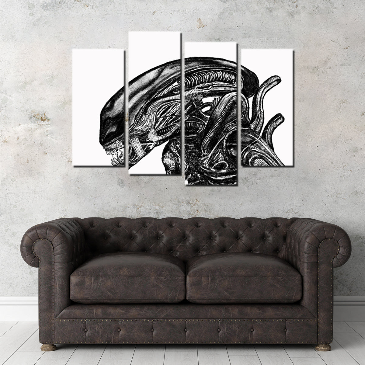 Alien Sketch Wall Art