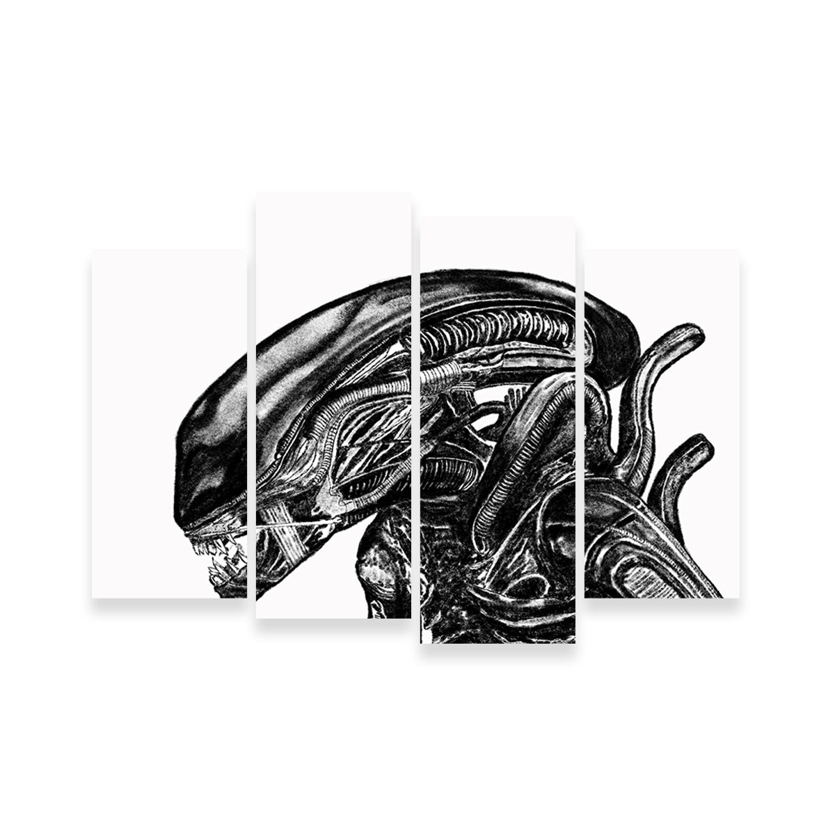 Alien Sketch Wall Art