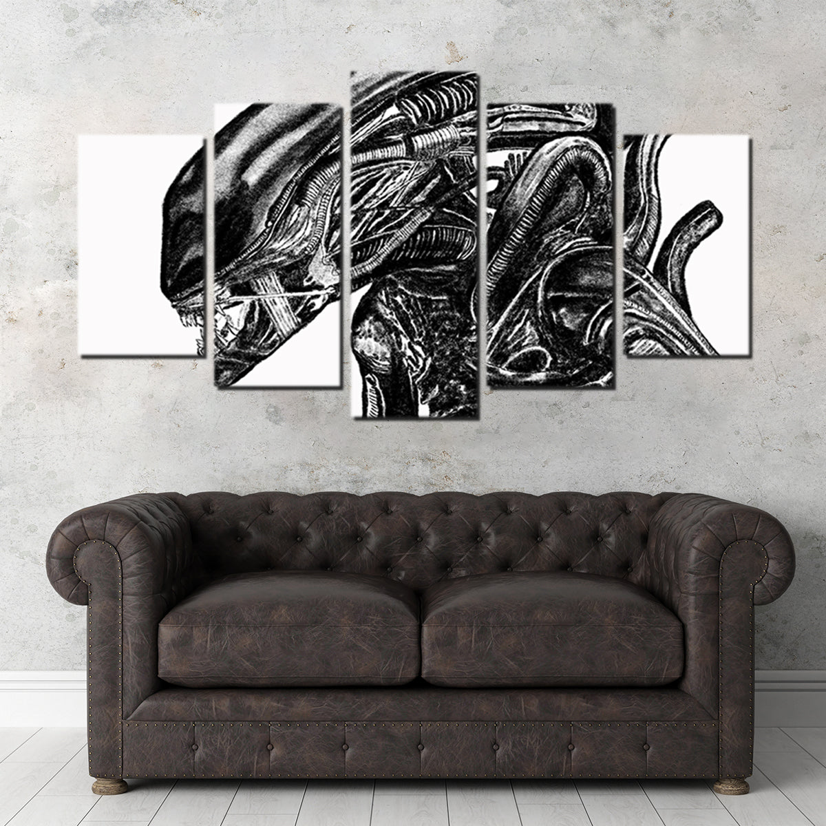 Alien Sketch Wall Art