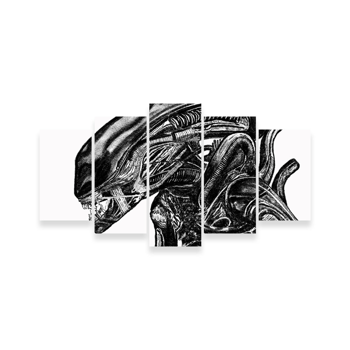 Alien Sketch Wall Art