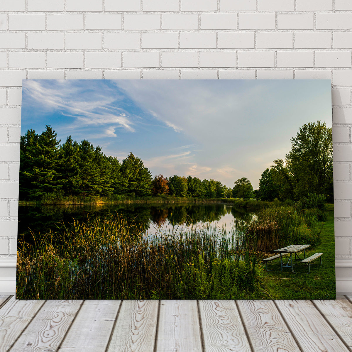 Alum Creek Fishing Pond Wall Art