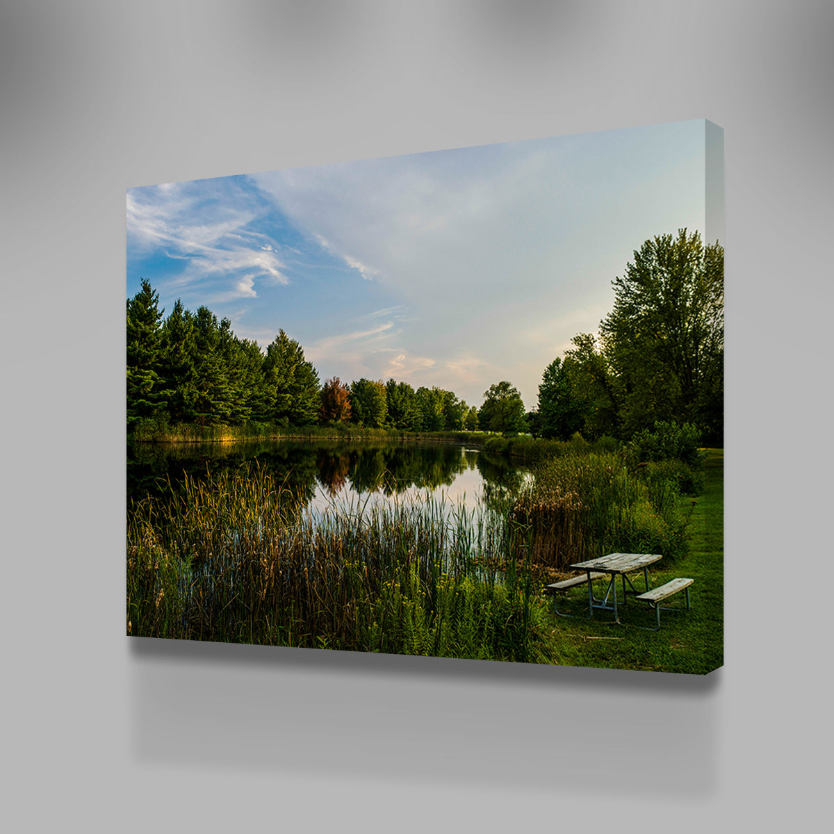 Alum Creek Fishing Pond Wall Art