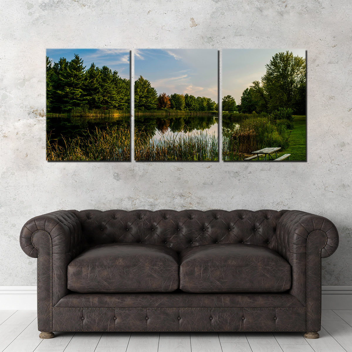 Alum Creek Fishing Pond Wall Art