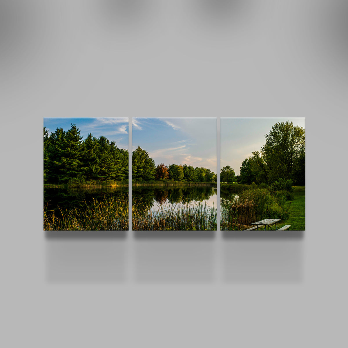Alum Creek Fishing Pond Wall Art