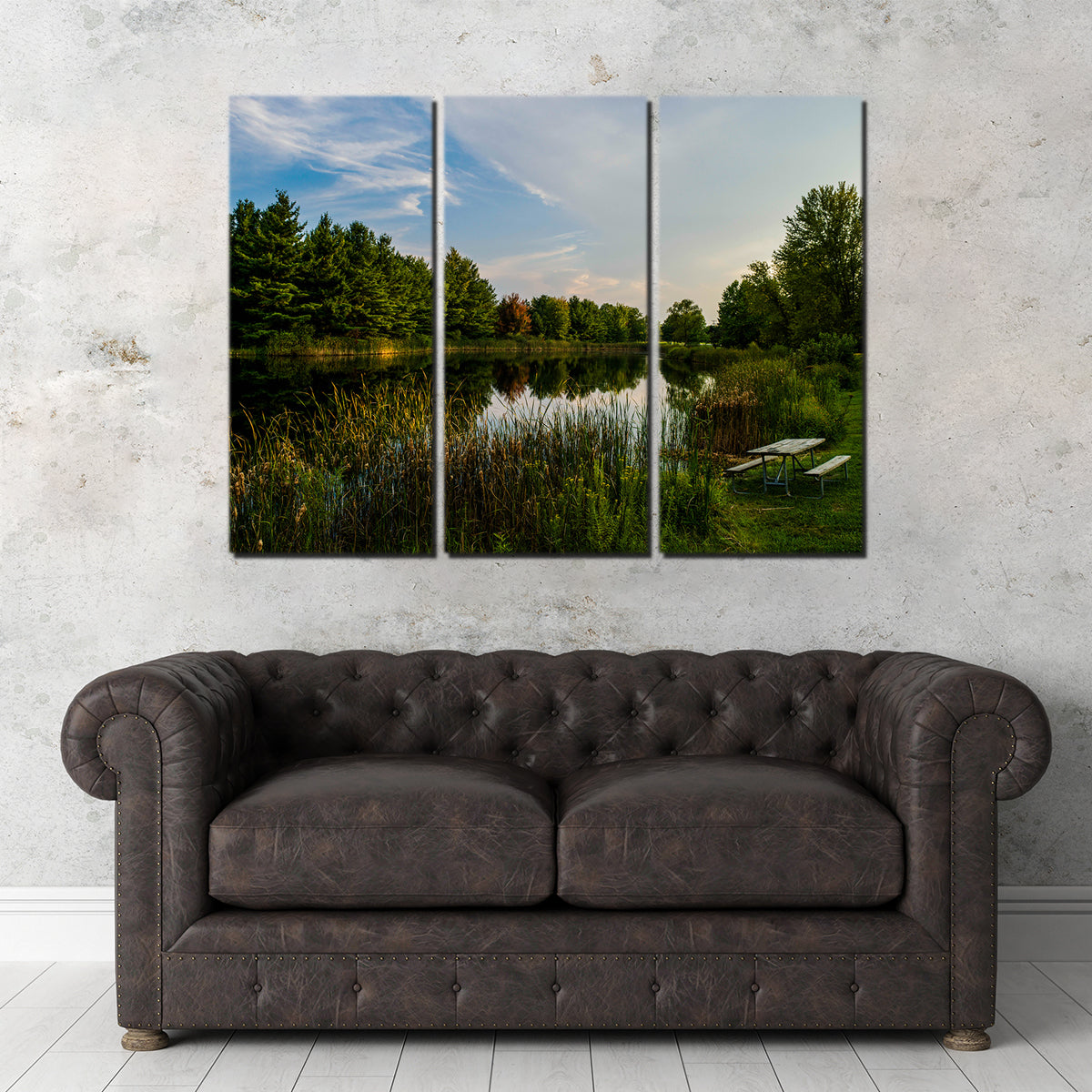Alum Creek Fishing Pond Wall Art