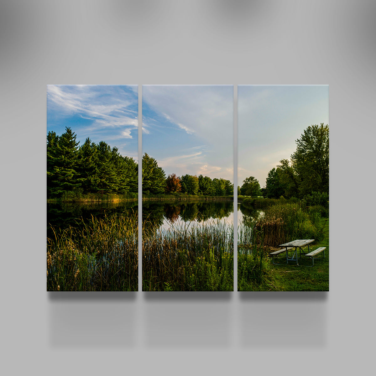 Alum Creek Fishing Pond Wall Art