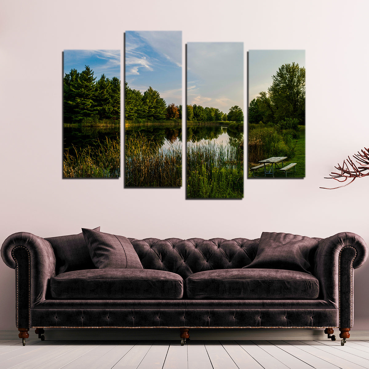 Alum Creek Fishing Pond Wall Art