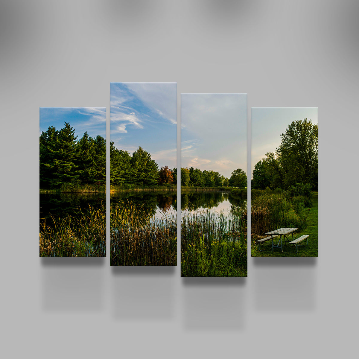 Alum Creek Fishing Pond Wall Art