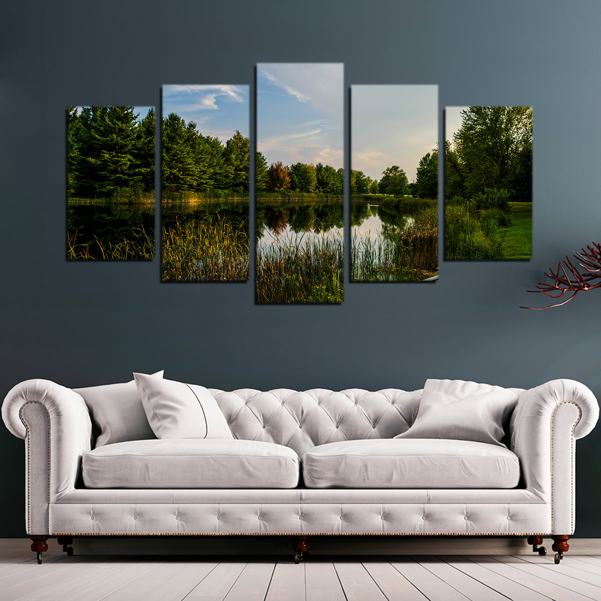 Alum Creek Fishing Pond Wall Art